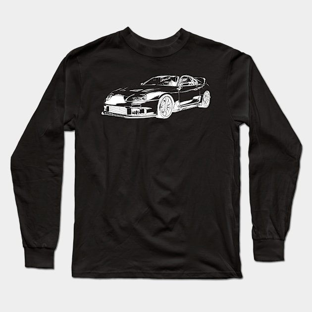 JDM Toyota Supra Long Sleeve T-Shirt by benhonda2